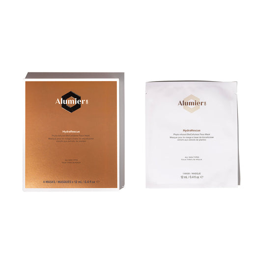 HydraRescue - Masque visage en biocellulose (lot de 4)